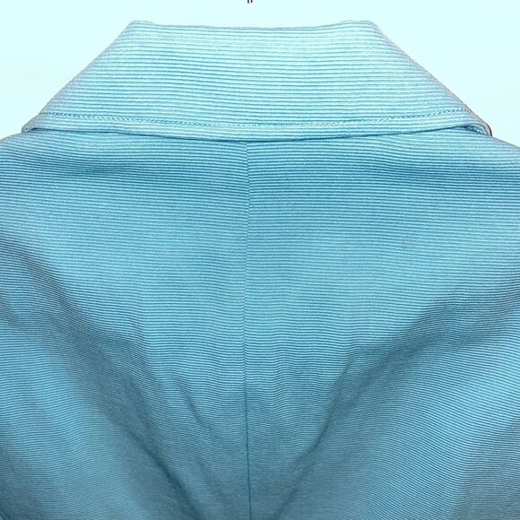 Andre Oliver Fashion Jacket Women’s Size 4 Blue Button Up Pockets - Picture 9 of 12